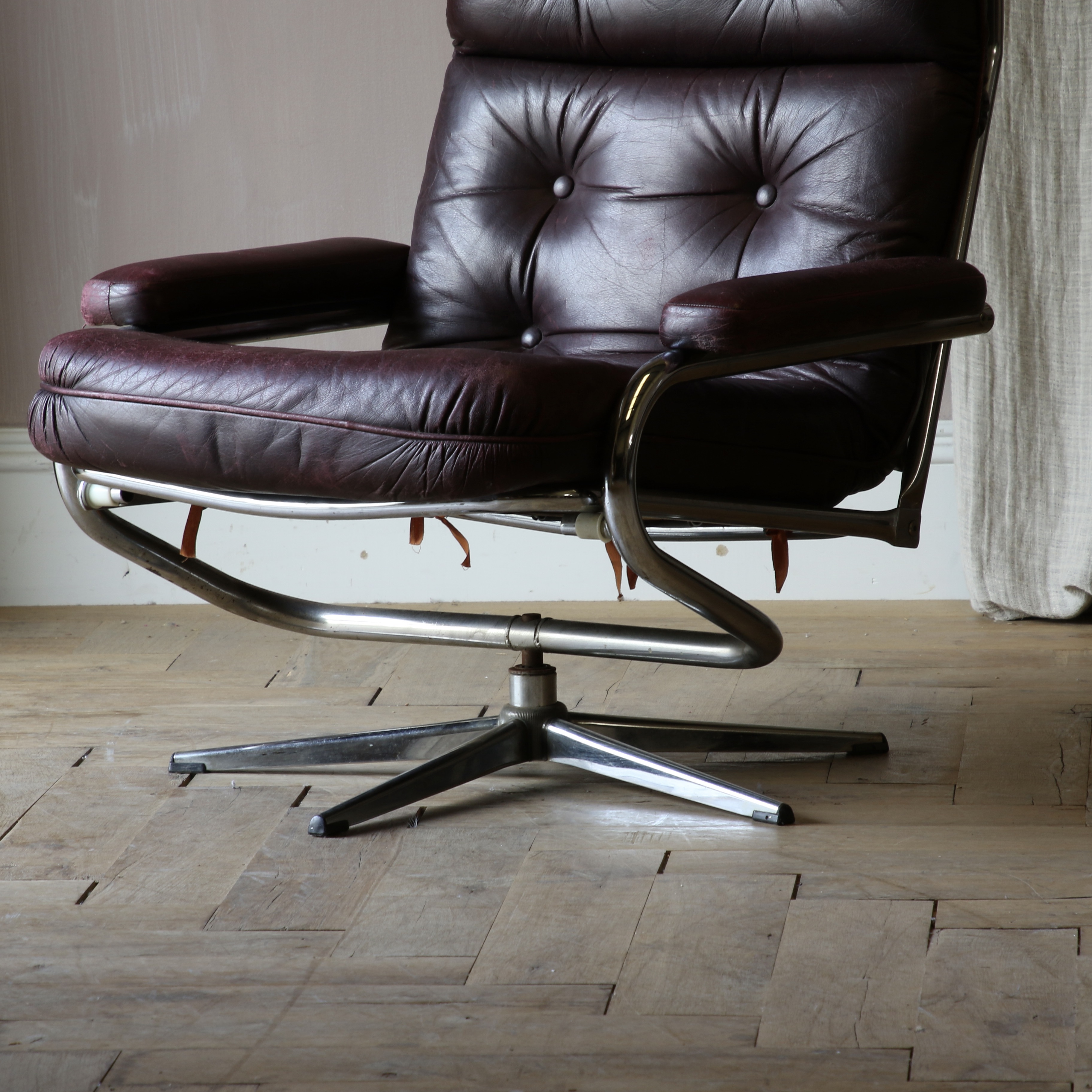 Single Leather Armchair